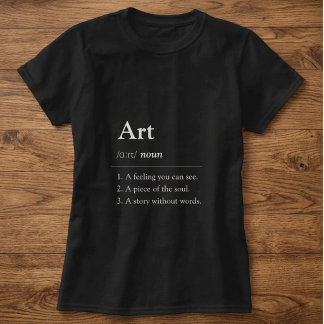 T-Shirt de style dictionnaire d'art personnalisé