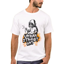 T-shirt de style graffiti d'art de rue urbain gras
