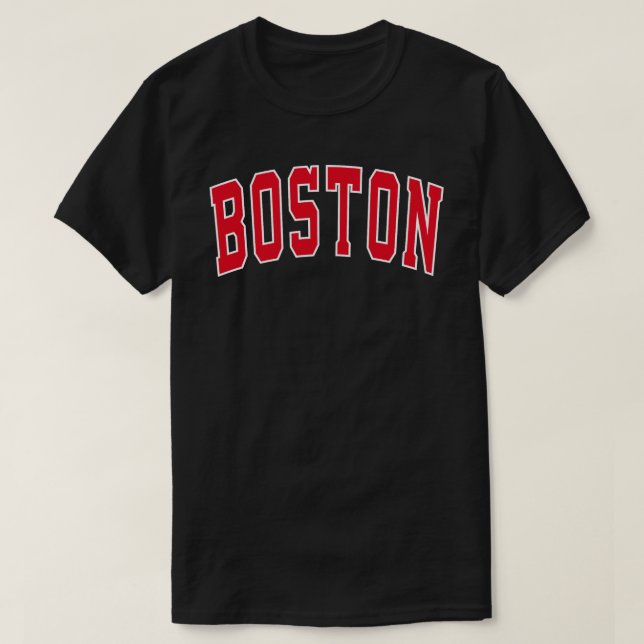 T-shirt de style Varsity de Boston (Design devant)