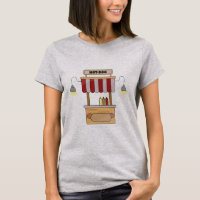 T-shirt de support de hot dog