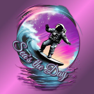 T-shirt de surf de l'astronaute marin