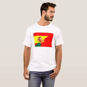 T-shirt de symbole de drapeau de pays voisins de l'Espagne