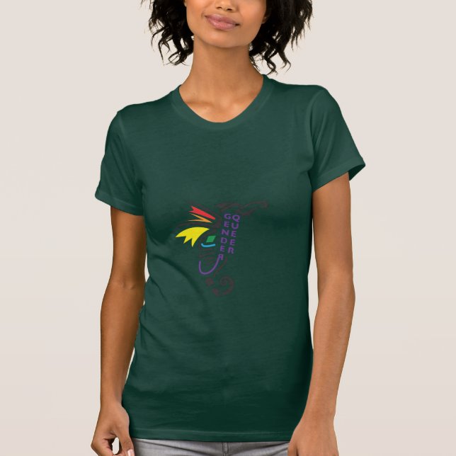 T-shirt de symbole de Genderqueer (Devant)
