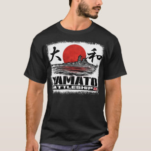 T-shirt de T-shirt de Yamato de cuirassé