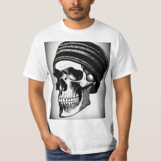 T-shirt de tatouage de crâne Rock 'n Roll