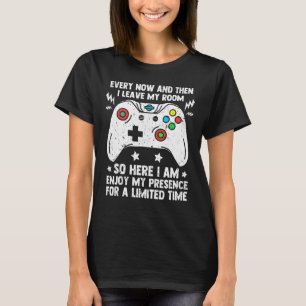 T-shirt De Temps En Temps Je Laisse Ma Chambre Vidéo Game 