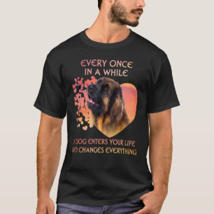 T-shirt De Temps En Temps, Un Leonberger Entre Dans La Vie