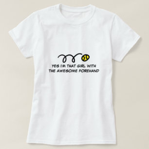 T-shirt de tennis de filles avec la citation drôl