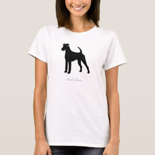 T-shirt de Terrier irlandais (silhouette noire)
