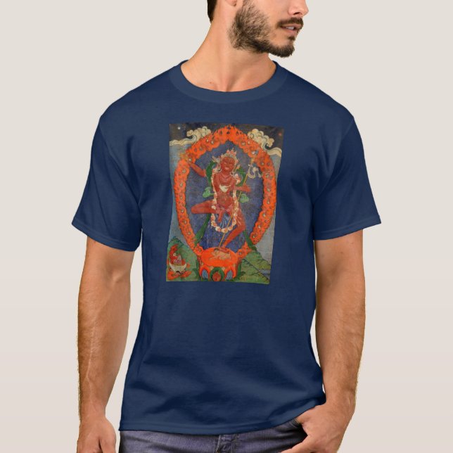 T-shirt de Tibétain de Vajrayogini de tissu de (Devant)