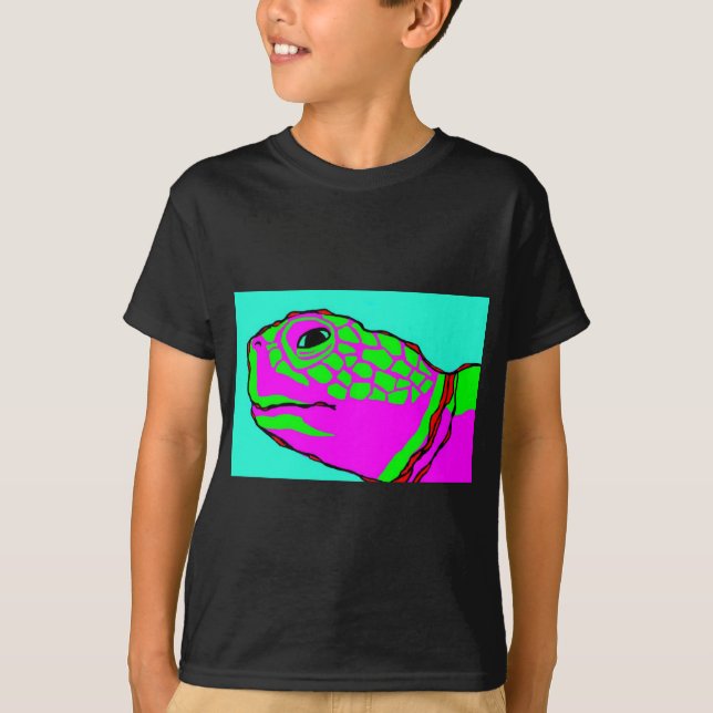 T-shirt de tortue de la mer du garçon (Devant)