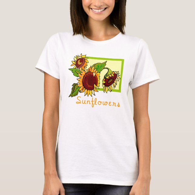 T-shirt de tournesol (Devant)