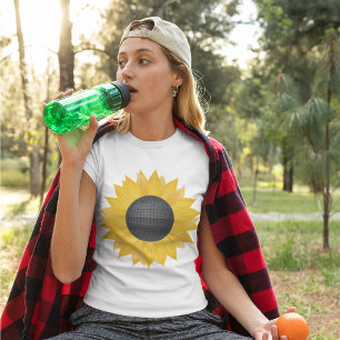 T-shirt de tournesol jaune vif