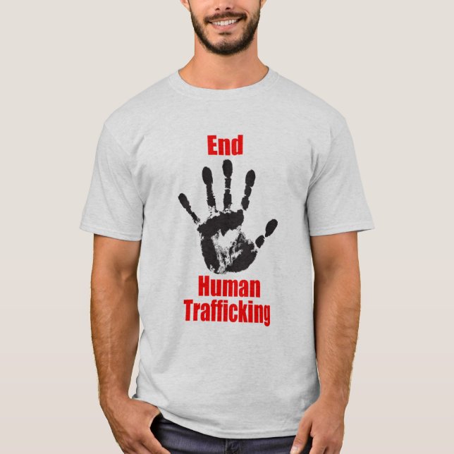 T-shirt de trafic humain d'activiste de (Devant)