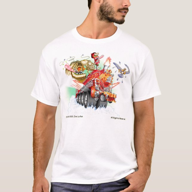 T-shirt de train de monstre (Devant)
