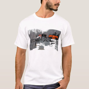 T-shirt de train de neige