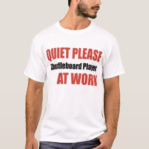 T-shirt De tranquillité joueur de Shuffleboard svp au