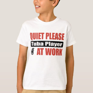 T-shirt De tranquillité joueur de tuba svp au travail