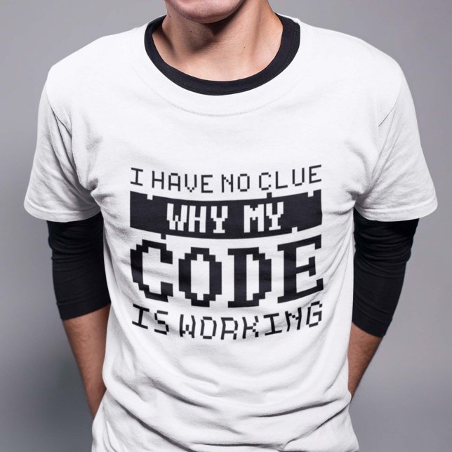 T-shirt de travail de code (Créateur téléchargé)