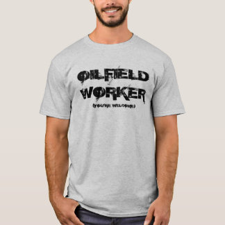 T-shirt de travailleur de gisement de pétrole