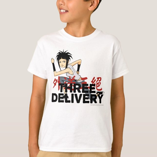 T-shirt de trois Delivery™ Sue (Devant)