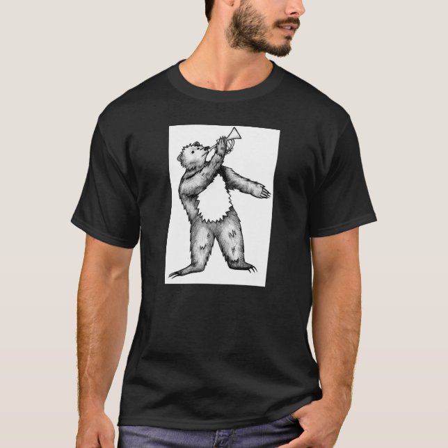 T-shirt de trompette d'OURS (Devant)