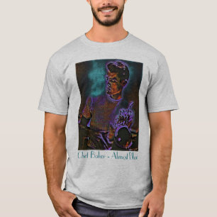 T-shirt de trompette presque bleue