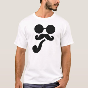 T-shirt de tuyau de moustache
