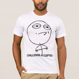 T-shirt de type admis par défi