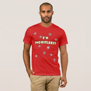 T-shirt de vacances de flocons de neige de F'n