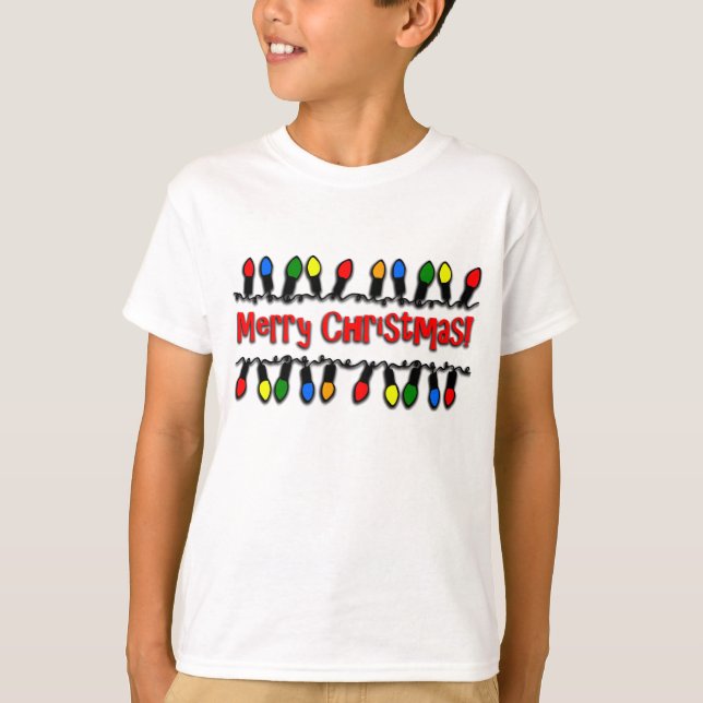 T-shirt de vacances de la Long-Douille des enfants (Devant)