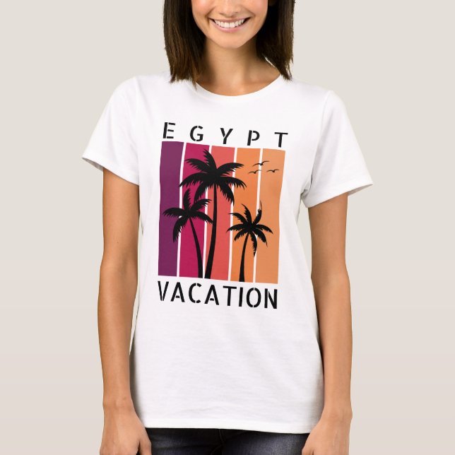 T-shirt de vacances en Égypte (Devant)