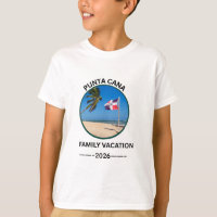 T-shirt de vacances en famille à Punta Cana Républ