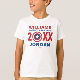 T-Shirt de vacances en famille Captain America