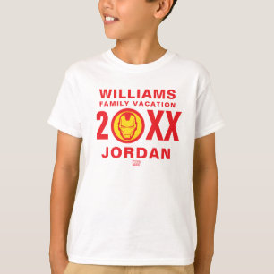 T-Shirt de vacances en famille Iron Man