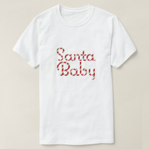 T-shirt de vacances pour bébé Père Noël moderne (r