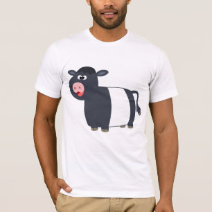 T-shirt de vache à Galloway ceinturé par bande