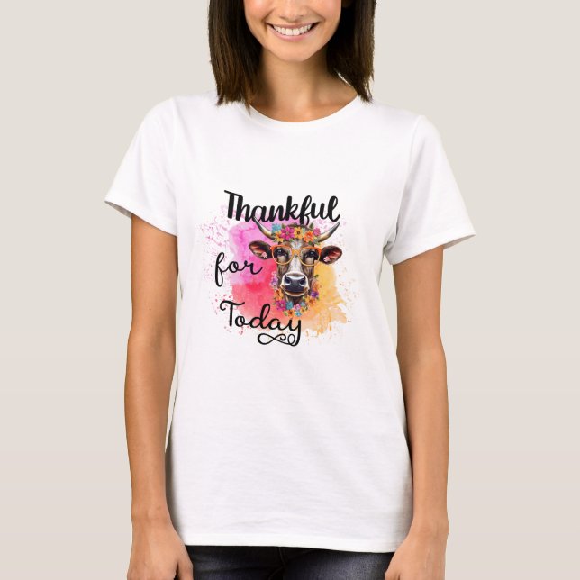 T-Shirt De Vache Amusante, Heifer, Vie Agricole, R (Devant)
