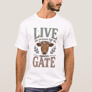 T-shirt de vache comme si quelqu'un avait laissé l