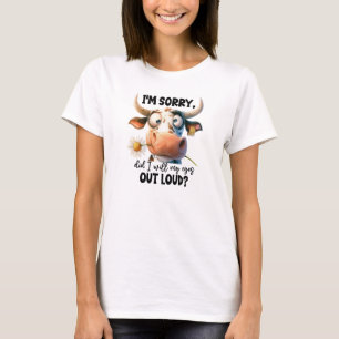 T-shirt de vache drôle