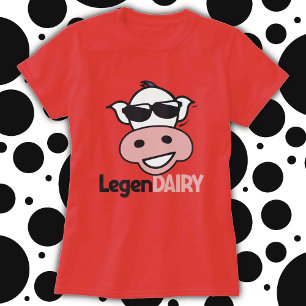 T-shirt de vache drôle de jeu de mots