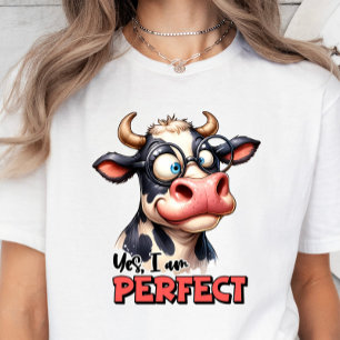 T-shirt de vache sarcastique, drôle