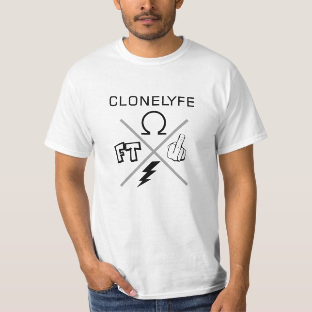 T-shirt de valeur de CloneLyfe (Devant)