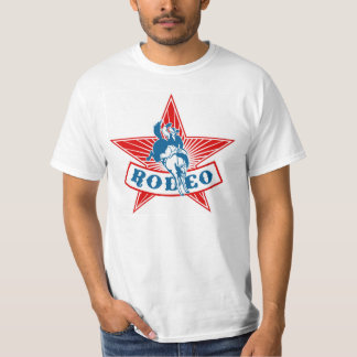 T-shirt de valeur de cowboy d'étoile de rodéo