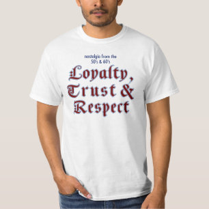 T-shirt de valeur de fidélité
