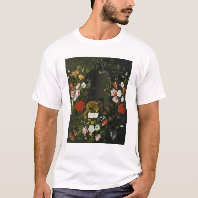 T-shirt De Vanitas toujours la vie avec des fleurs (Devant)