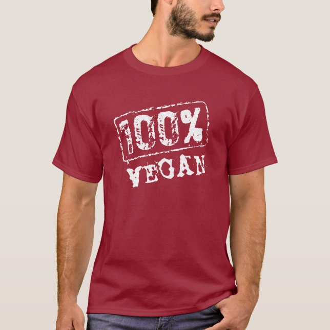 T-shirt de végétalien de 100 pour cent (Devant)