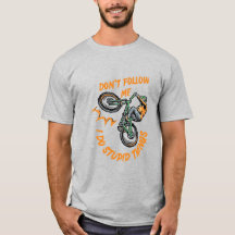 T-Shirt de vélo de montagne drôle ne me suivez pas