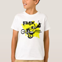 T-shirt de vélo de saleté de garçons