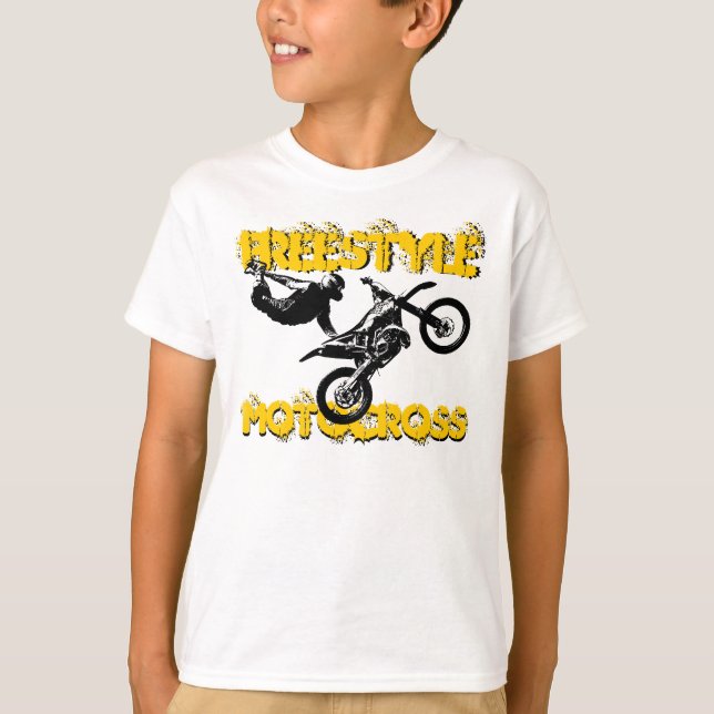 T-shirt de vélo de saleté de garçons (Devant)
